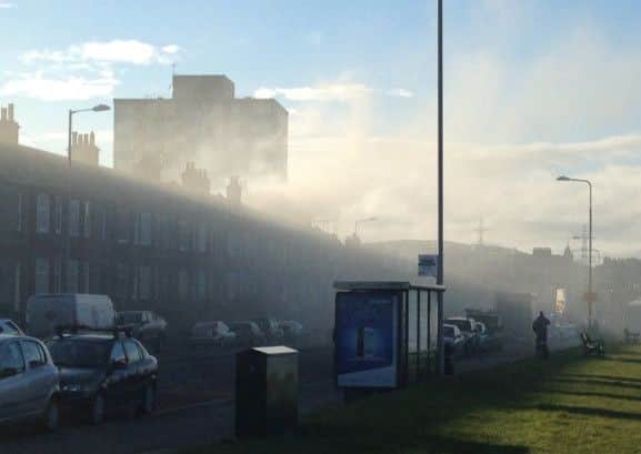 The fire at Seaview Terrace. Picture:Tbiy1971