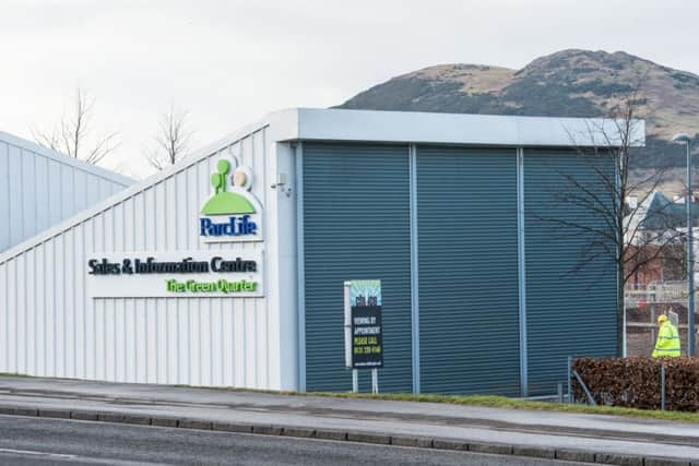 The Parc sales office in Craigmillar. Picture: Ian Georgeson