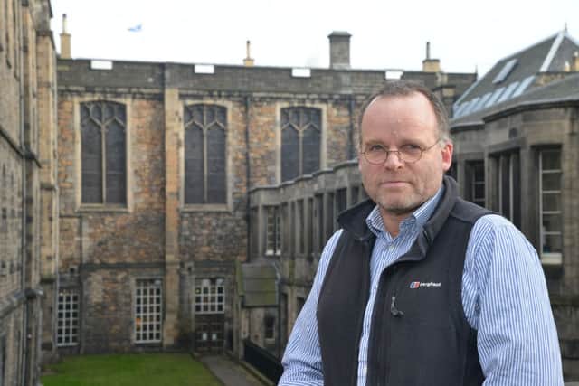 Andy Wightman at Parliament Hall. Picture: Jon Savage