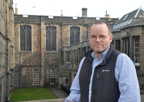 Andy Wightman at Parliament Hall. Picture: Jon Savage