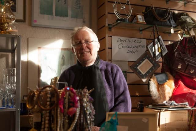 Alastair Paisley at the Tory shop. Picture: Toby Williams