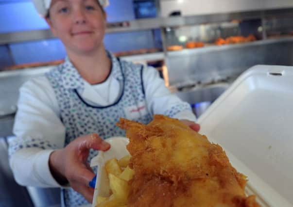 Good news - your fish supper is healthier than a curry. Picture: AFP