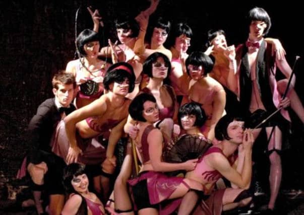 Eddie Redmayne, far right, in the cast of Cabaret at the 2001 Edinburgh Fringe. Picture: Neil Hanna