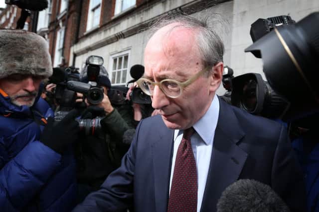 Sir Malcolm Rifkind runs the media gauntlet in London. Picture: Peter Macdiarmid/Getty Images