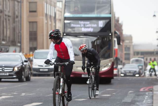 Cyclists are concerned about changes to the rules on bus lanes. Picture: Toby Williams