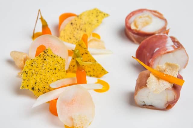 Parma ham wrapped monkfish tail. Picture: Paul Johnston