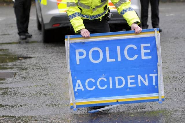 Police closed westbound carriageway between Livingston and Bathgate. Picture: John Devlin
