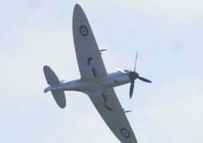 A Spitfire will take part in the fly-past at the Forth Bridge. Picture: Greg Macvean