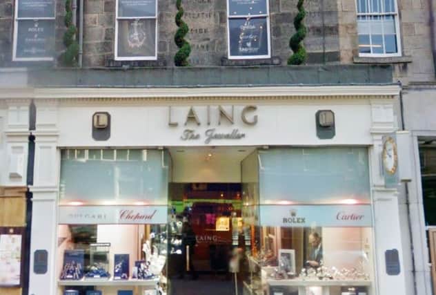 Laing's the jewellers on Frederick Street was targeted, with thieves making off with a number of Rolex watches. Picture: Google Maps