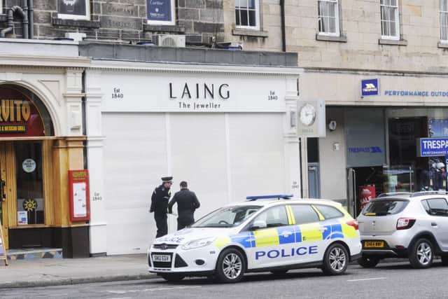 Laing The Jeweller on Frederick Street was robbed on Monday morning. Pic: Greg Macvean