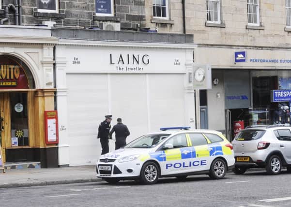 Laing The Jeweller on Frederick Street was robbed on Monday morning. Pic: Greg Macvean