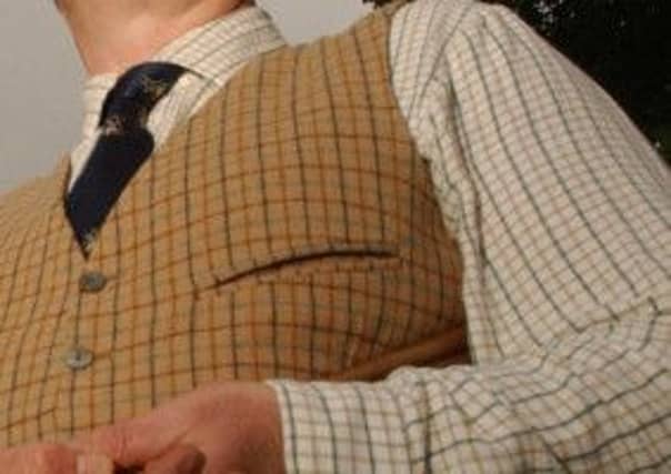 The men were dressed in tweed jacket and ties. Picture: Paul Parke (Posed by model)