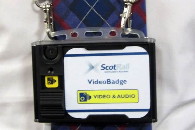 The new ScotRail body camera. Picture: contributed