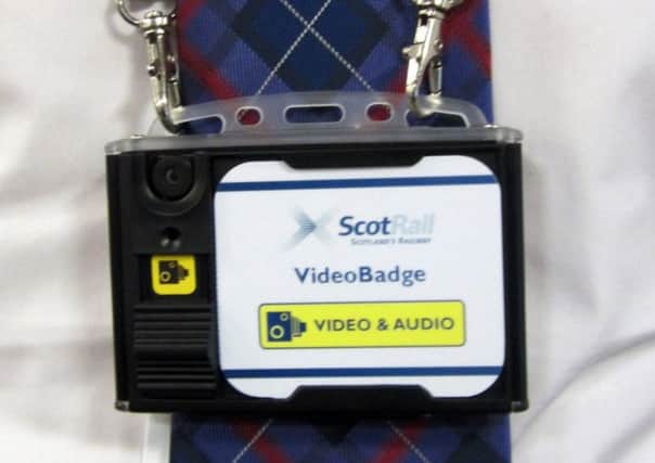 The new ScotRail body camera. Picture: contributed