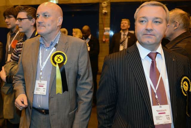 Steve Cardownie, left, has been replaced bySandy Howat, right. Picture: Neil Hanna