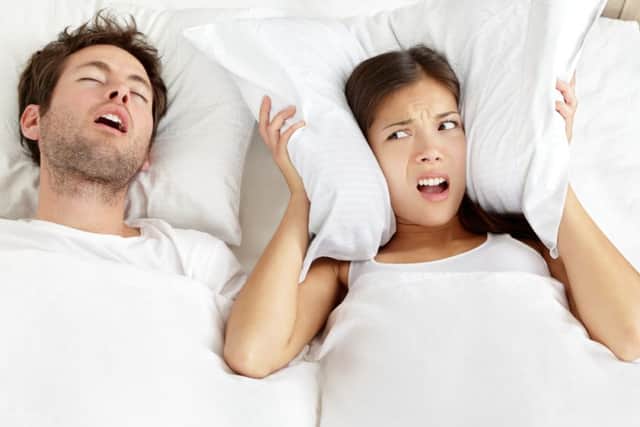 Snoring can lead to a broken night's sleep, and even relationship problems