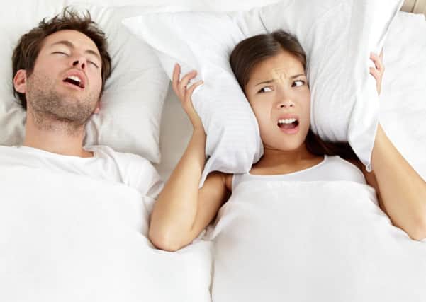 Snoring can lead to a broken night's sleep, and even relationship problems