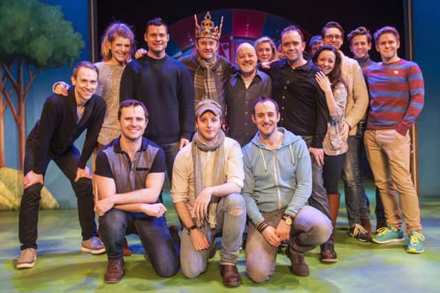 cast of Spamalot with the main stars , Joe Pasquale and Todd Carty. Pic: Phil Wilkinson
