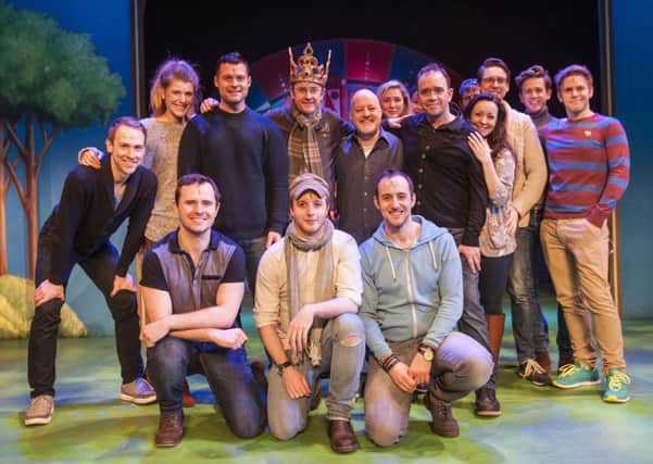 cast of Spamalot with the main stars , Joe Pasquale and Todd Carty. Pic: Phil Wilkinson