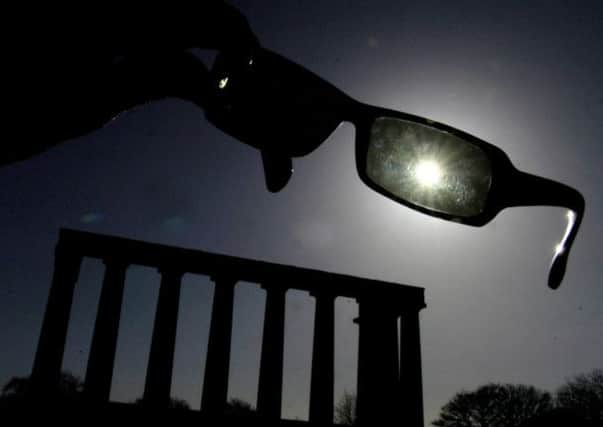The partial solar eclipse will be visible at 9.30am on Friday. Pic: David Moir