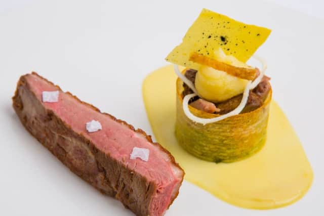 Roasted Duck Breast, Parsnip and Orange Purée. Picture: Paul Johnston