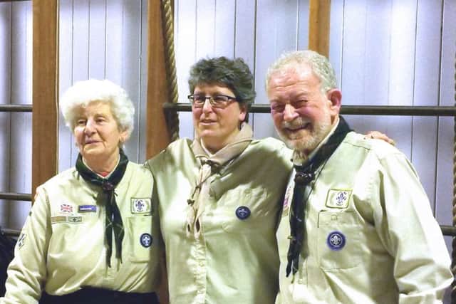 From left, Evelyn Torrance, Roseanne Allison and Ian Stewart. Picture: comp
