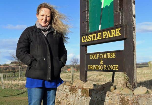 Pam Wilson at Castle Park Golf Club. Picture: Gordon Fraser