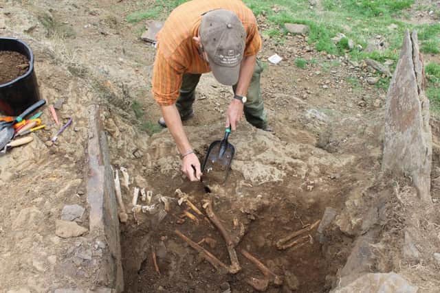The skeletons were buried about 2000 years ago