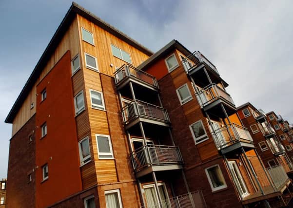 Newly built flats in Easter Road, Edinburgh. Picture: TSPL