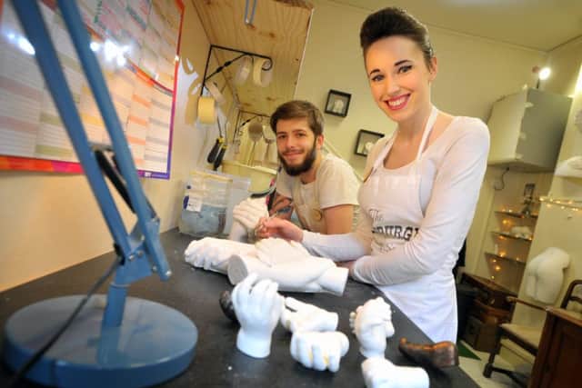 Luis and Poppy Forte at their casting studio. Picture: Jane Barlow