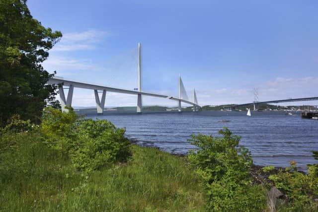 An artist's impression of how the bridge could appear. Picture: Comp