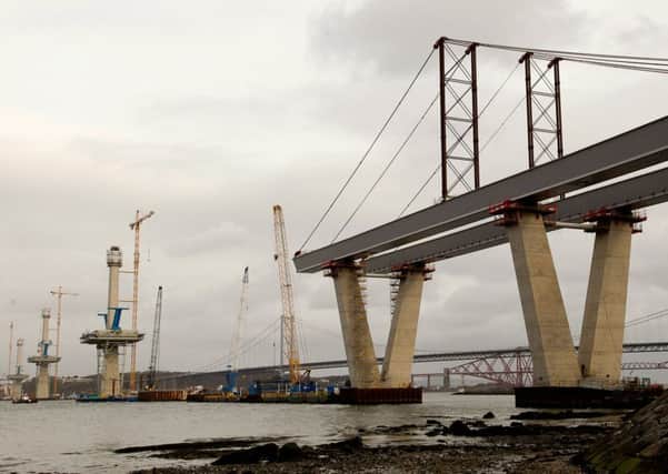 The new Forth crossing as is currently appears. Picture: Scott Louden