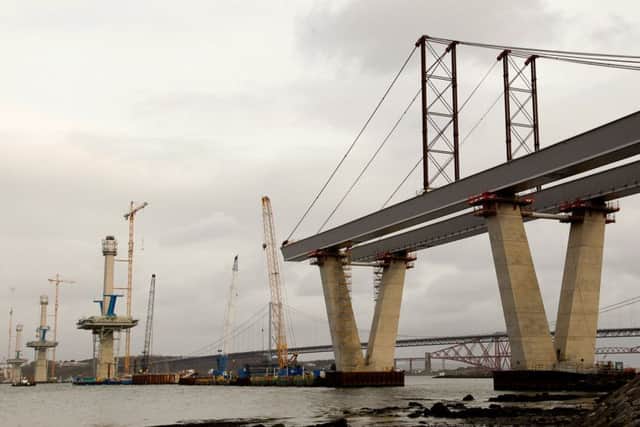 The new Forth crossing as is currently appears. Picture: Scott Louden