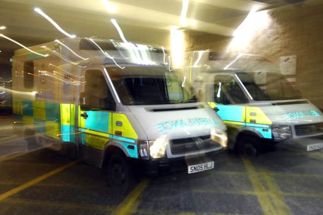 Parademics were called to the M8 accident. Picture: Jane Barlow