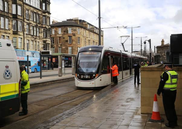 The incident meant trams had to be halted in the city centre. Picture: Comp