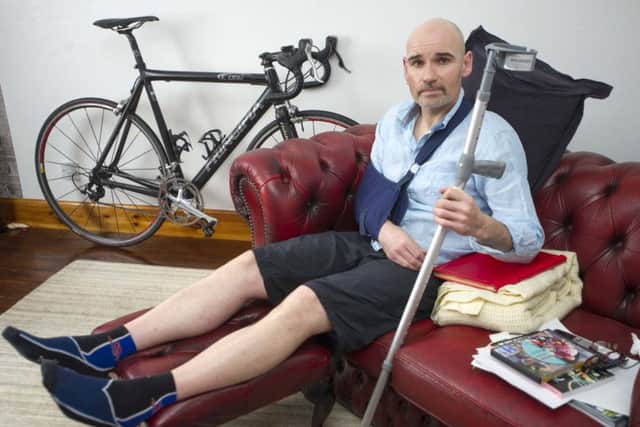 George Popp recovers at home. Picture: Jane Barlow