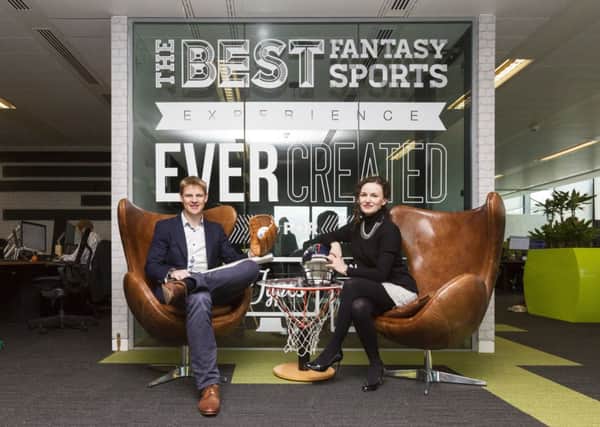 FanDuel chiefs Lesley and Nigel Eccles. Picture: Malcolm McCurrach