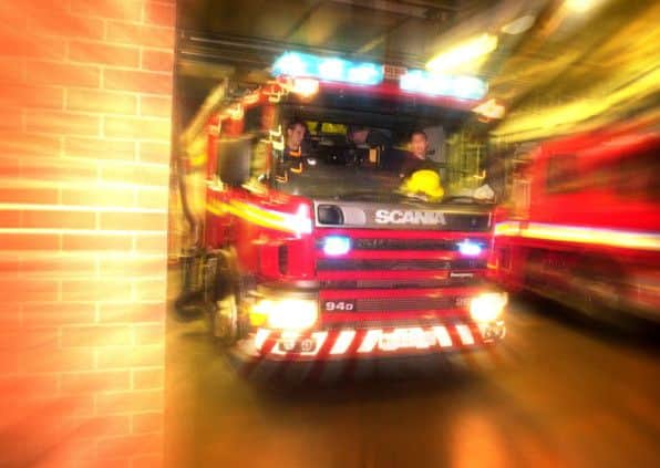 Firefighters were out at an incident when the attack hapened. Picture: Tony Marsh
