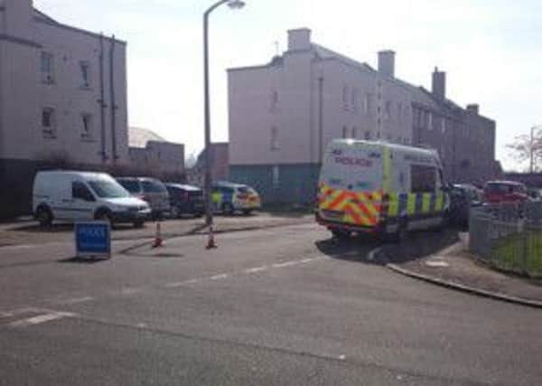 Police sealed off the area. Picture: Kaye Nicolson