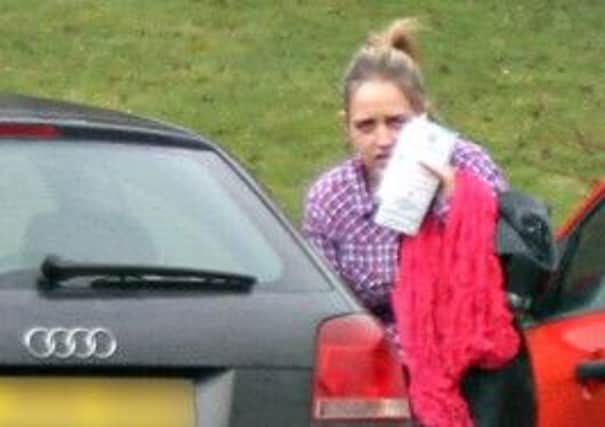 Carina Russell got into her car and drove off minutes after being banned for a year. Picture: Vic Rodrick
