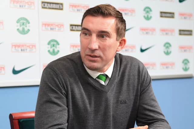Hibernian officials have spared Alan Stubbs's men from having to grant their rivals such a gesture. Picture: Gordon Fraser