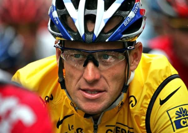 Disgraced cyclist Lance Armstrong. Pic: Joel Sage/AFP/Getty Images