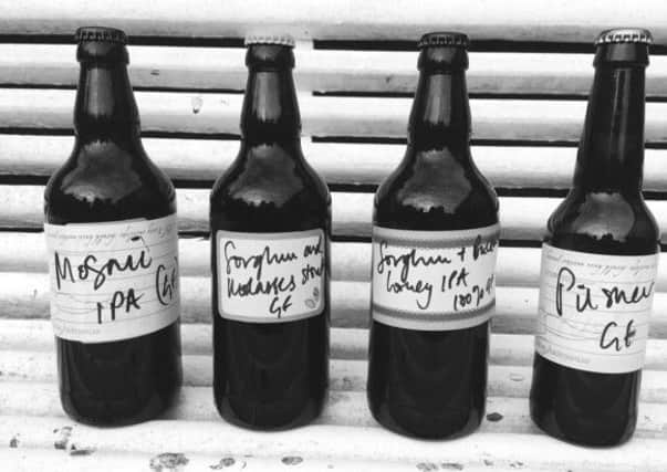 The first beers brewed by the gluten-free brewery in Edinburgh. Pic: submitted