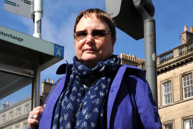Sue Rees wants to trace the person who carried out CPR on her on the No 45 bus as it approached the stop at Leopold Place. Picture: Lisa Ferguson