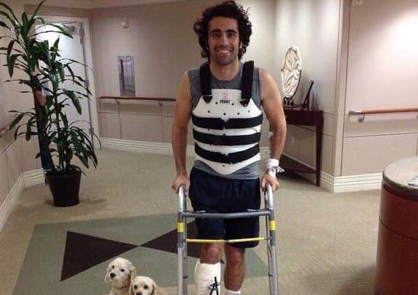 Dario Franchitti was hurt in the 2013 accident