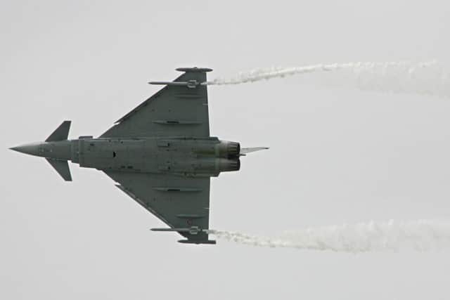 A Eurofighter Typhoon, believed to be similiar to the one which carried out an exercise over Edinburgh on Wednesday evening. Pic: Pierre VerdyAFP/Getty Images