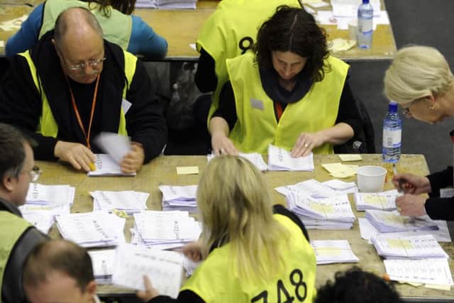 The general election count at Meadowbank in 2010. Picture: Phil Wilkinson