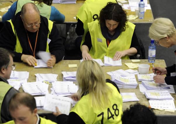 The general election count at Meadowbank in 2010. Picture: Phil Wilkinson