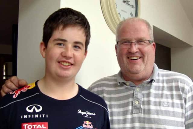 Jamie Drysdale with dad Kenny