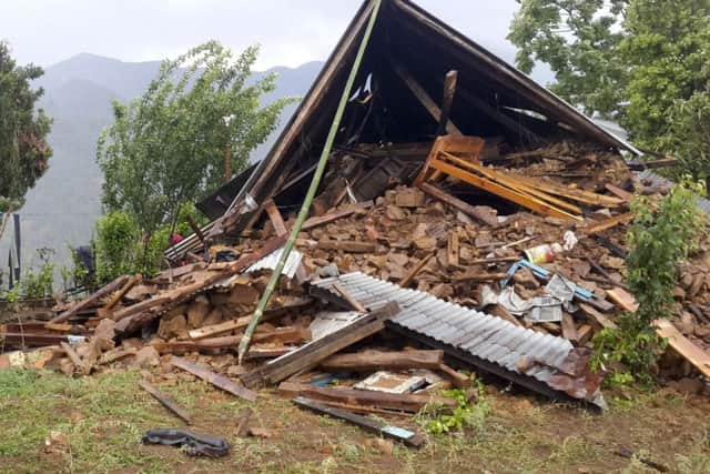 Chet Bahadur Tamang's home was reduced to rubble by the earthquake